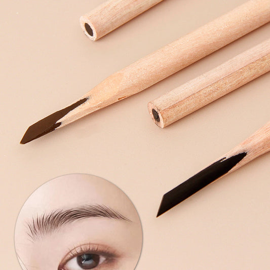 Waterproof wooden eyebrow pencil - lifelike, long-lasting