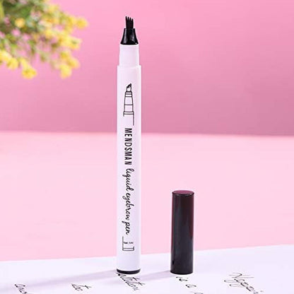 Waterproof eyebrow pencil with micro fork tip