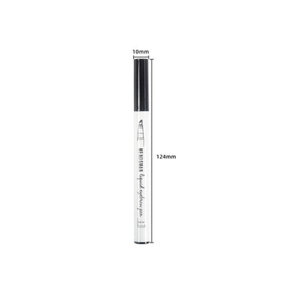 Waterproof eyebrow pencil with micro fork tip