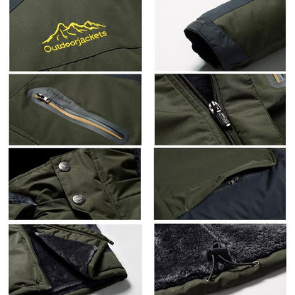 Waterproof breathable outdoor jacket for winter adventures