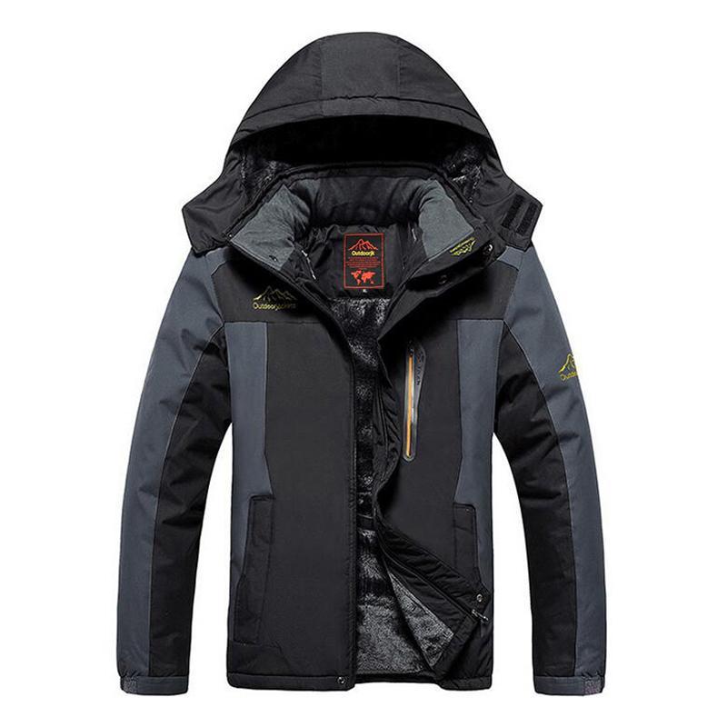 Waterproof breathable outdoor jacket for winter adventures