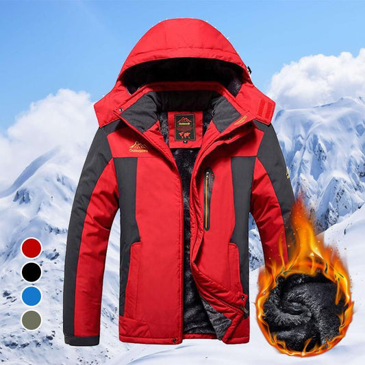 Waterproof breathable outdoor jacket for winter adventures