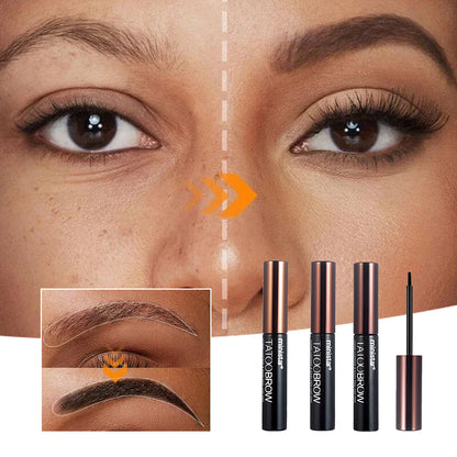 Waterproof semi-permanent eyebrow gel for a natural look