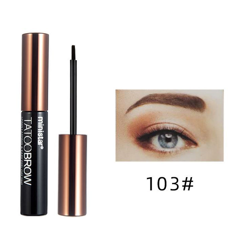 Waterproof semi-permanent eyebrow gel for a natural look