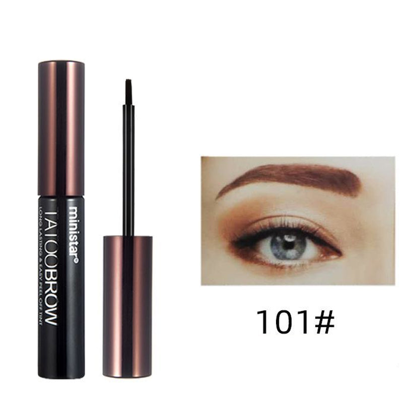 Waterproof semi-permanent eyebrow gel for a natural look