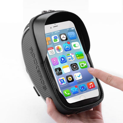 Waterproof bike bag with touch screen