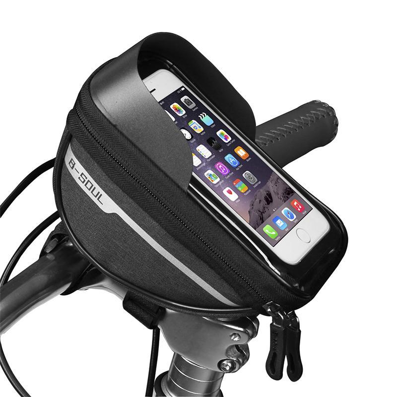 Waterproof bike bag with touch screen