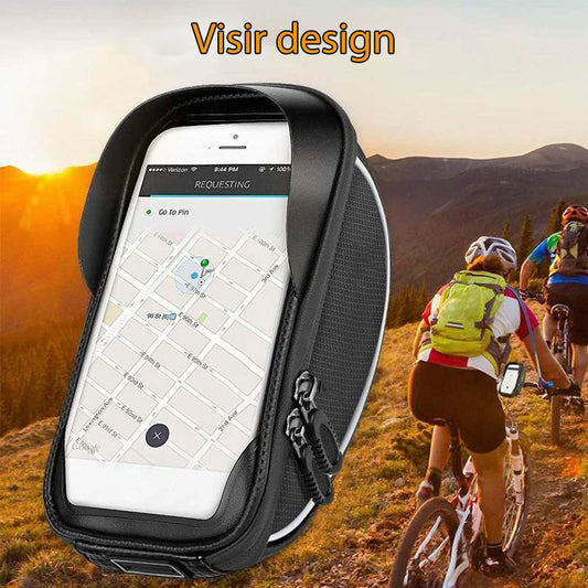 Waterproof bike bag with touch screen