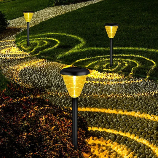 Waterproof solar lawn lamps - 2 pack lighting for the garden