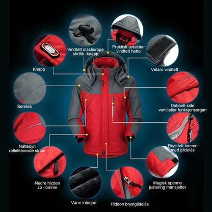 Spring-resistant jacket for winter activities