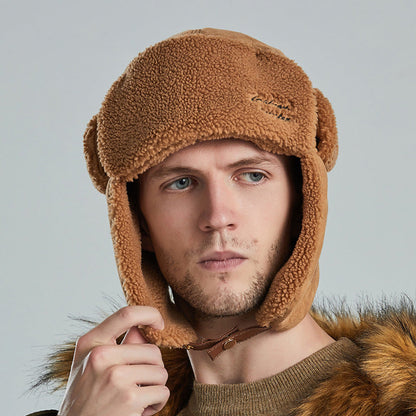 Warm and wind-resistant winter hunter hat for men