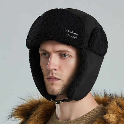 Warm and wind-resistant winter hunter hat for men