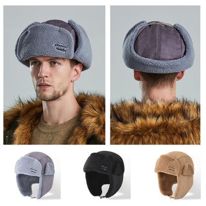 Warm and wind-resistant winter hunter hat for men