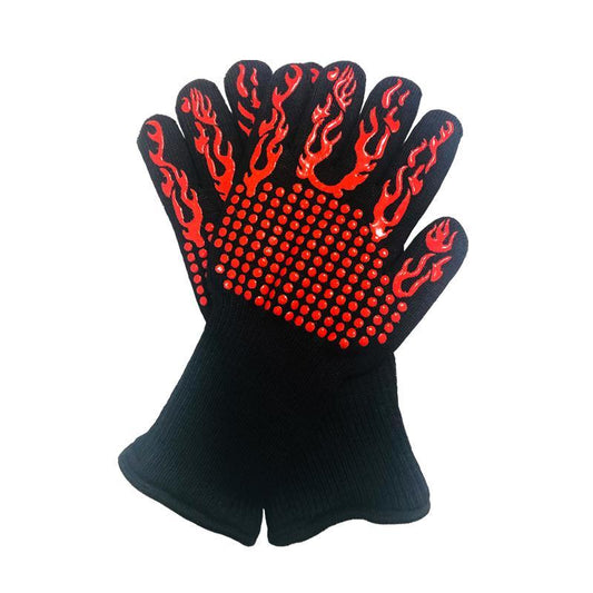 Heat and cut resistant grill gloves