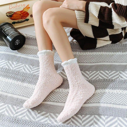 Warm thermal socks in fleece - one size for ladies