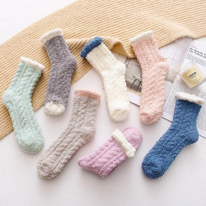 Warm thermal socks in fleece - one size for ladies