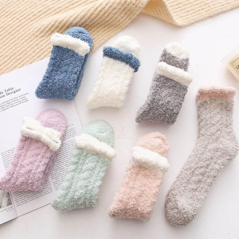 Warm thermal socks in fleece - one size for ladies