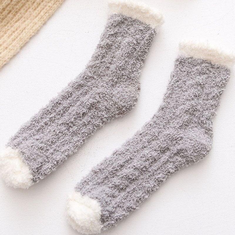 Warm thermal socks in fleece - one size for ladies