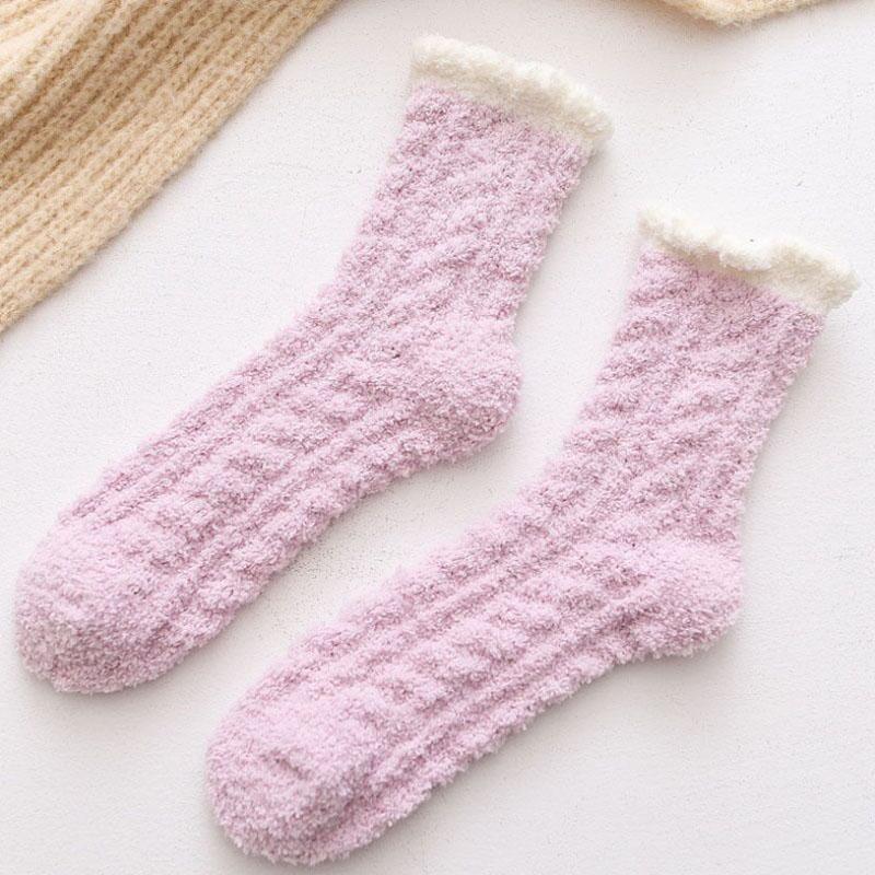 Warm thermal socks in fleece - one size for ladies