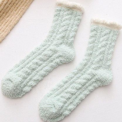 Warm thermal socks in fleece - one size for ladies