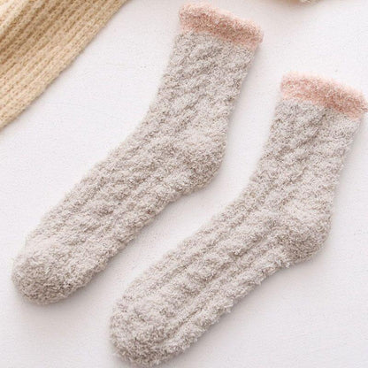 Warm thermal socks in fleece - one size for ladies