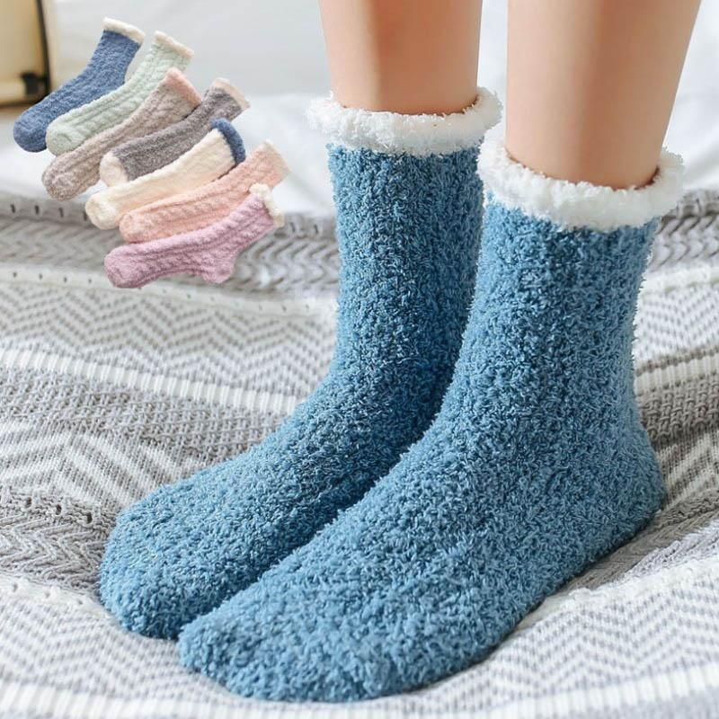 Warm thermal socks in fleece - one size for ladies