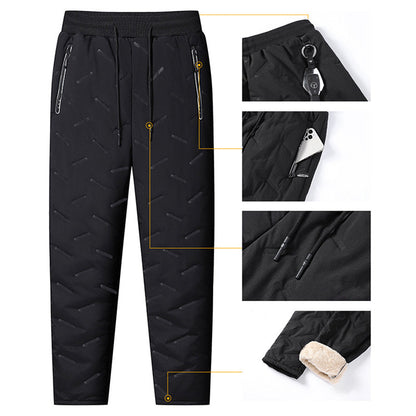 Warm winter fleece thick trousers for comfort