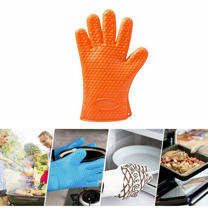 Heat-resistant silicone gloves - comfort &amp; safety