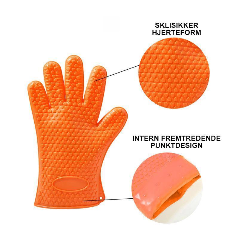 Heat-resistant silicone gloves - comfort &amp; safety