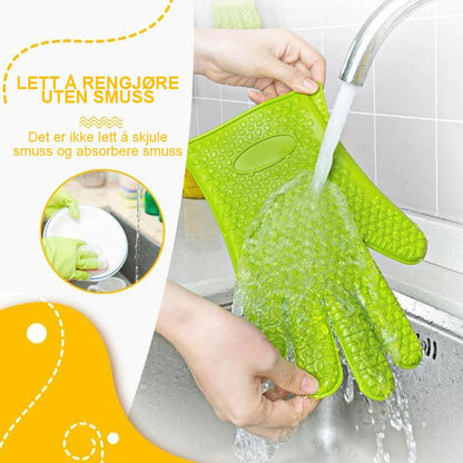 Heat-resistant silicone gloves - comfort &amp; safety