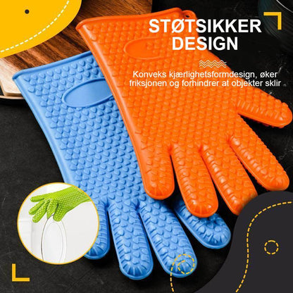 Heat-resistant silicone gloves - comfort &amp; safety