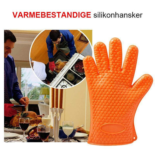 Heat-resistant silicone gloves - comfort &amp; safety