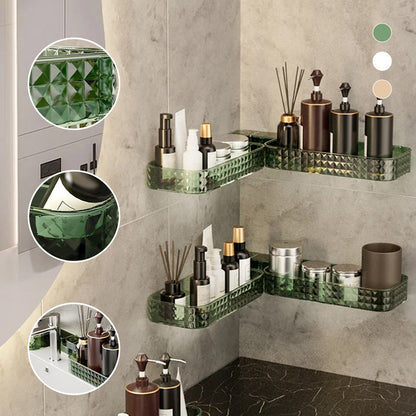 Wall-hung u-shaped rotating storage shelf