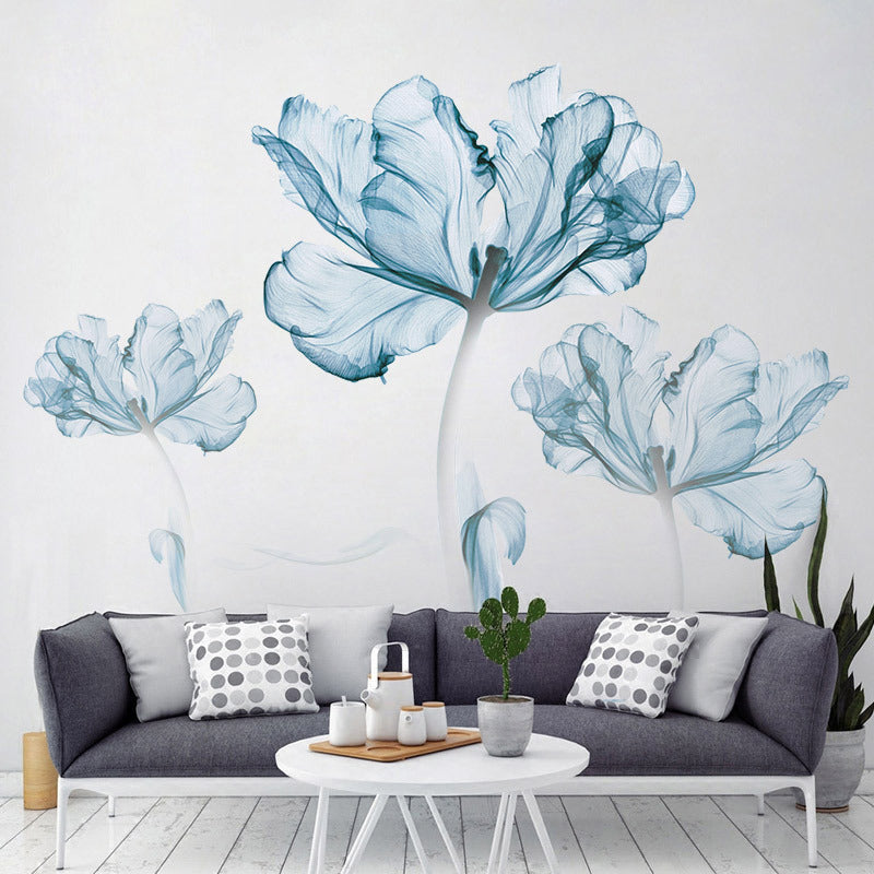 Wall sticker flowers wallpaper - pvc decoration