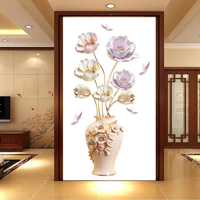 Wall sticker flowers wallpaper - pvc decoration