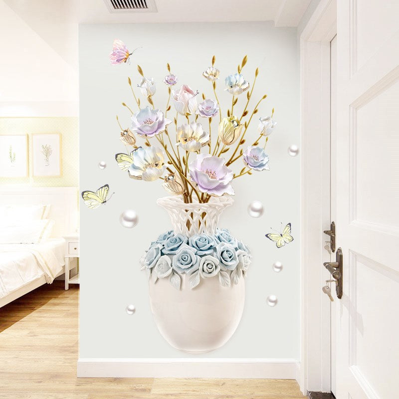 Wall sticker flowers wallpaper - pvc decoration