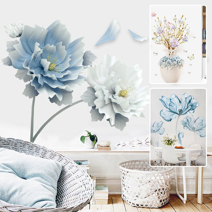 Wall sticker flowers wallpaper - pvc decoration