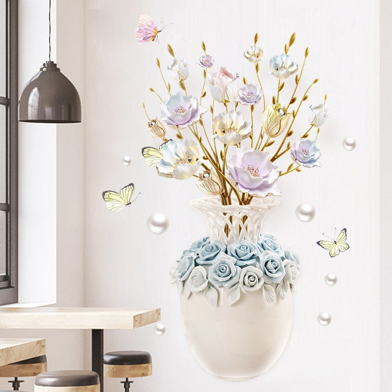 Wall sticker flowers wallpaper - pvc decoration