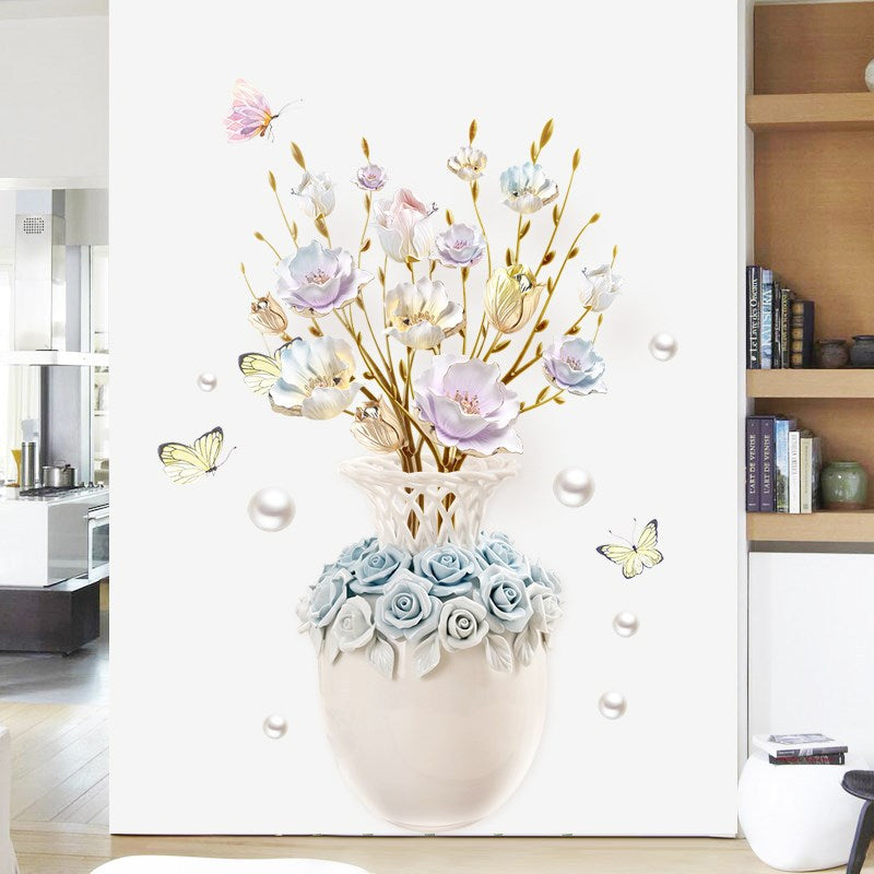 Wall sticker flowers wallpaper - pvc decoration