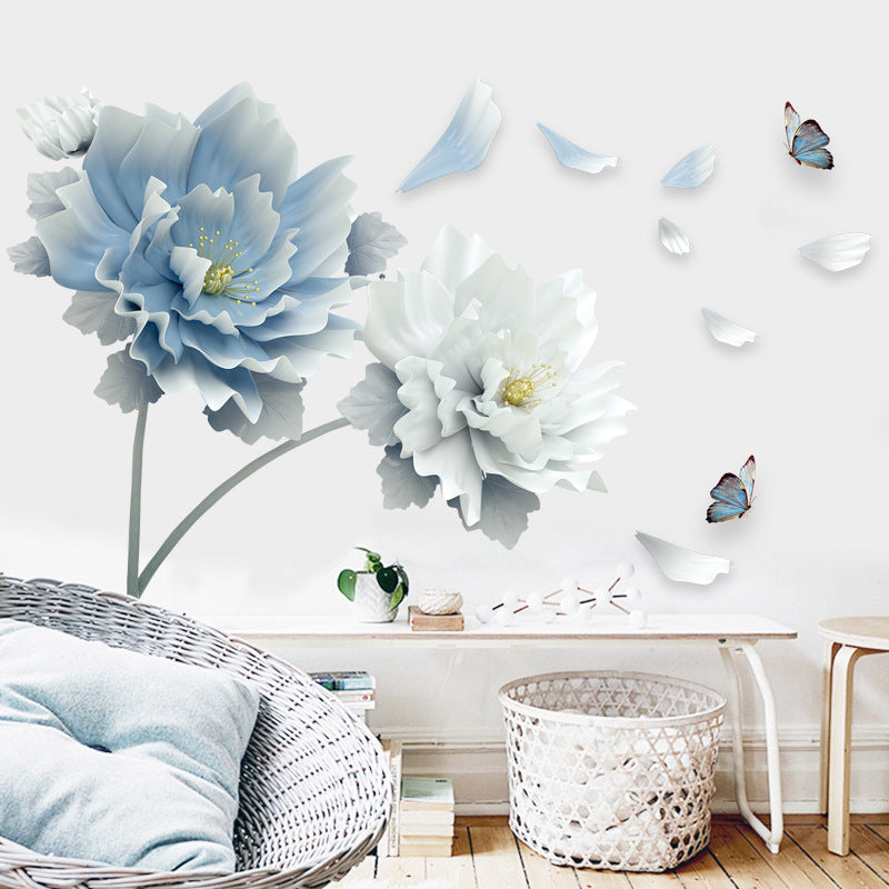 Wall sticker flowers wallpaper - pvc decoration