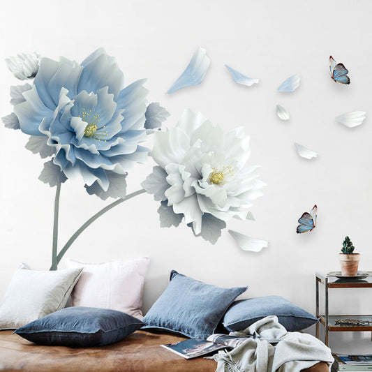 Wall sticker flowers wallpaper - pvc decoration