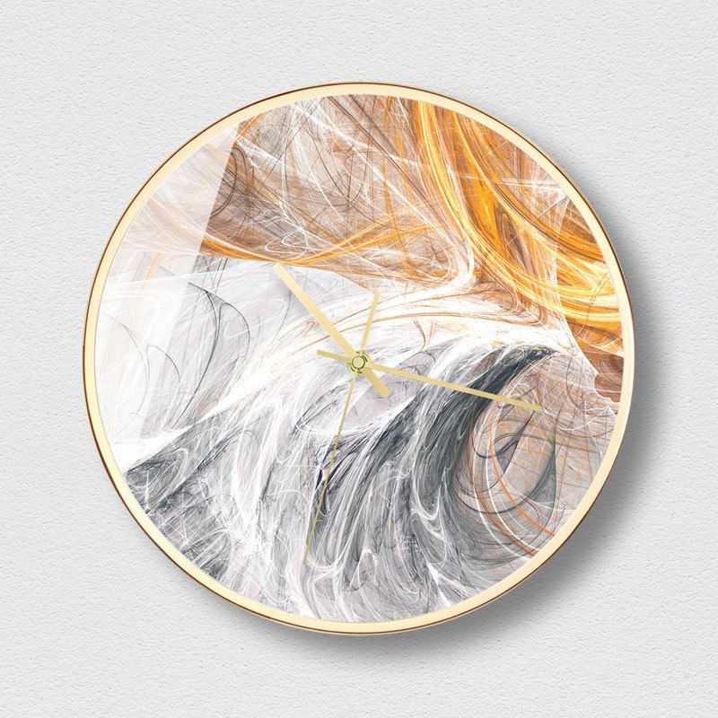 Wall clock in decorative design