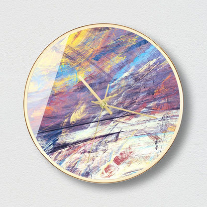 Wall clock in decorative design