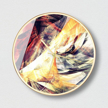 Wall clock in decorative design