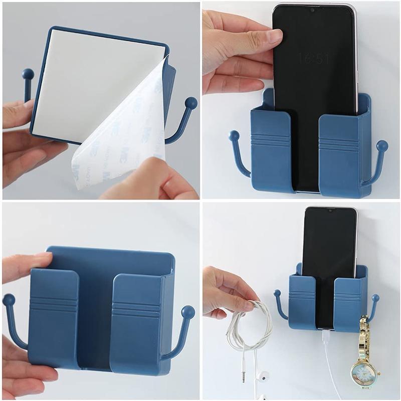 Wall-mounted storage box with charging port