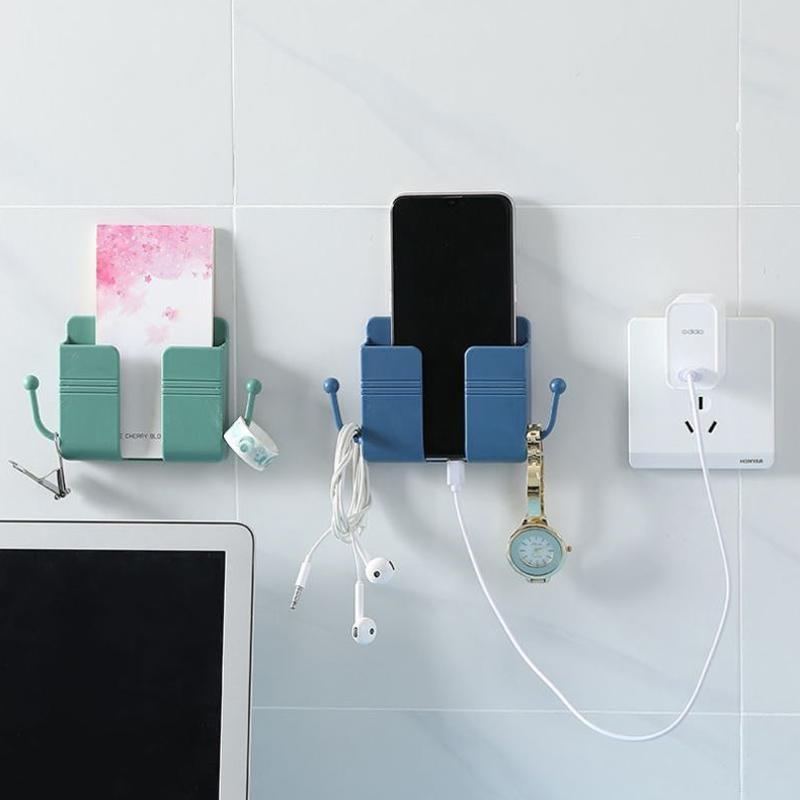 Wall-mounted storage box with charging port