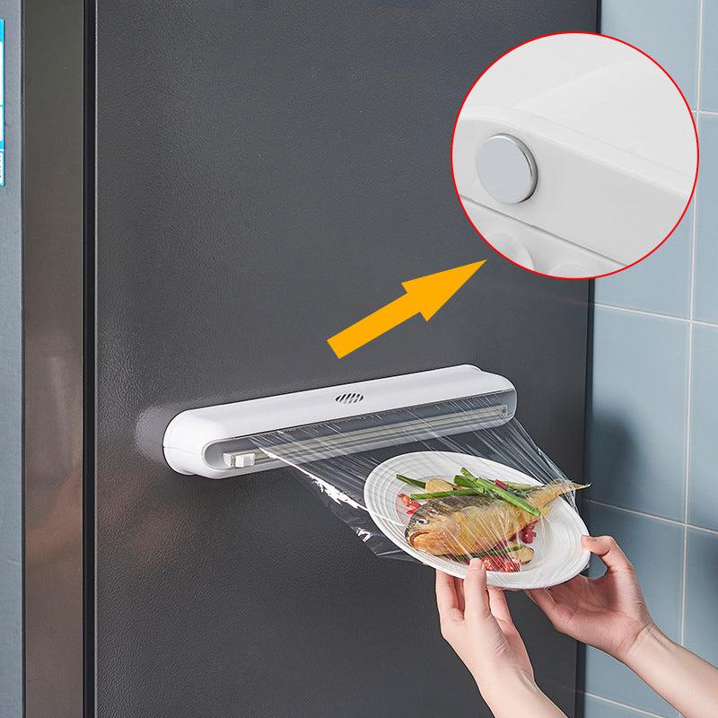 Wall-mounted plastic foil cutter - easy to use