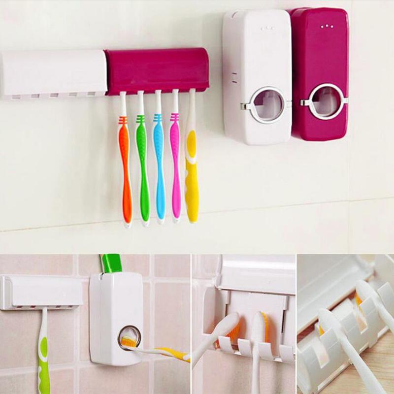 Wall-mounted toothbrush station - hygienic storage