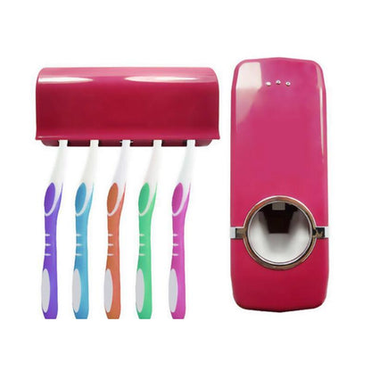 Wall-mounted toothbrush station - hygienic storage