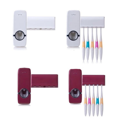 Wall-mounted toothbrush station - hygienic storage